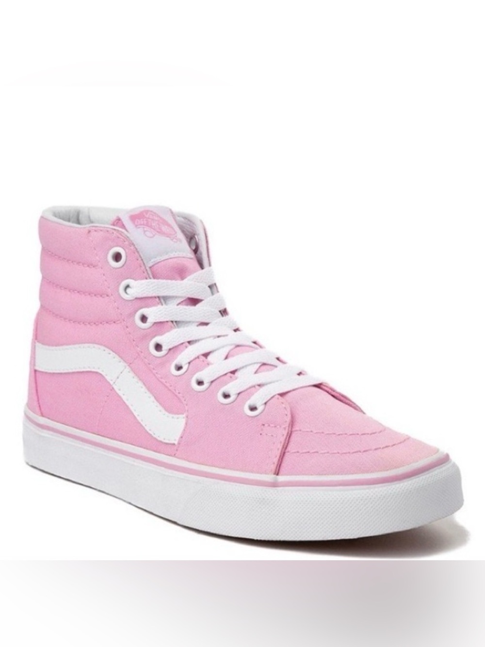 Vans SK8-Hi High-Top Sneakers in Pink and White